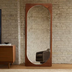 West Elm Tate Wood Floor Mirror