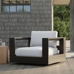 West Elm Telluride Aluminum Outdoor Swivel Chair