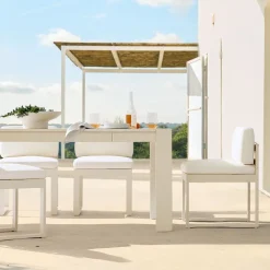 West Elm Telluride Aluminum Outdoor Side Dining Chair