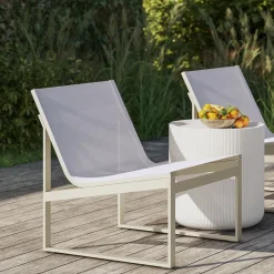 West Elm Telluride Aluminum Outdoor Textilene® Lounge Chair