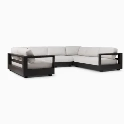 West Elm Telluride Aluminum Outdoor 6-Piece U-Shaped Sectional Cushions