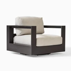 West Elm Telluride Aluminum Outdoor Swivel Chair Replacement Cushions