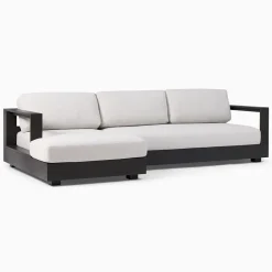 West Elm Telluride Aluminum Outdoor 2-Piece Chaise Sectional Protective Covers