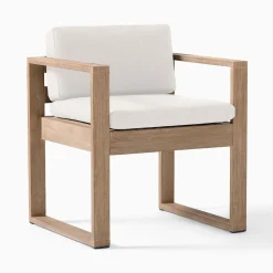West Elm Telluride Outdoor Arm Dining Chair Replacement Cushions