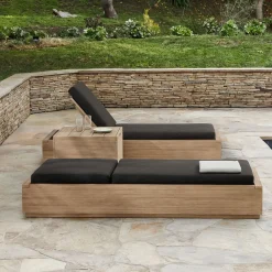 West Elm Telluride Outdoor Chaise Lounge