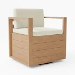 West Elm Telluride Outdoor Dining Swivel Chair Cushion Covers