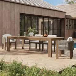 West Elm Telluride Outdoor Extendable Dining Table (76"–106")