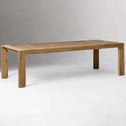 West Elm Telluride Outdoor Extendable Dining Table (76"–106") & Porto Side Dining Chairs Set