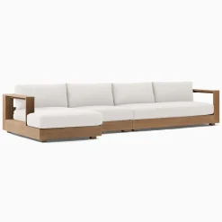West Elm Telluride Outdoor 3-Piece Chaise Sectional Replacement Cushions