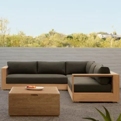 West Elm Telluride Outdoor 3-Piece L-Shaped Sectional (115")