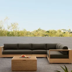 West Elm Telluride Outdoor 4-Piece L-Shaped Sectional (115")