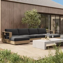 West Elm Telluride Outdoor 4-Piece U-Shaped Sectional (151")