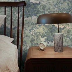 West Elm Tempaper Grasscloth Canopy Toile