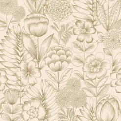 West Elm Tempaper Homestead Floral Vintage Peel & Stick Wallpaper