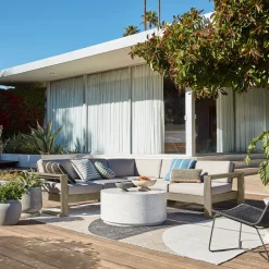 West Elm Terrazzo Drum Indoor/Outdoor Round Coffee Table (36")