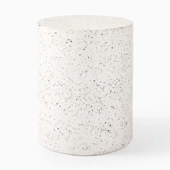 West Elm Terrazzo Drum Indoor/Outdoor Round Side Table (15")