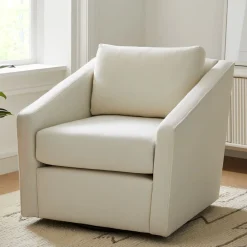 West Elm Tessa Deco Swivel Chair