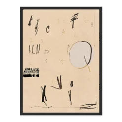West Elm Text and Letter 4 Framed Wall Art by Coup d'Esprit Ltd.