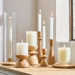 West Elm Tira Wood Candleholders