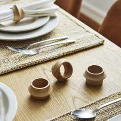 West Elm Tira Wood Napkin Rings