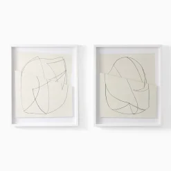 West Elm Touching Planes Framed Wall Art