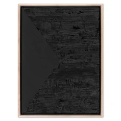 West Elm Triangle Left in Caviar Framed Wall Art by The Holly Collective