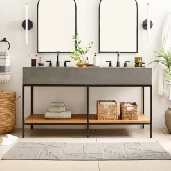 West Elm Triangle Sculpted Bath Mat
