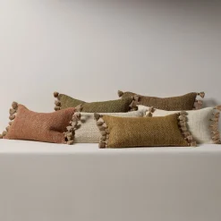 West Elm Two-Tone Chunky Linen Tassels