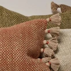 West Elm Two-Tone Chunky Linen Tassels