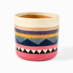 West Elm Ultralight Dreams Baselee Hand-Painted Textured Planter