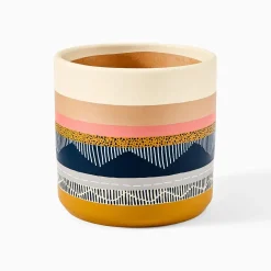 West Elm Ultralight Dreams Saselee Hand-Painted Textured Planter
