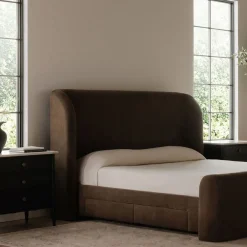 West Elm Vanessa Upholstered Storage Bed