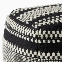 West Elm Variegated Stripe Pouf