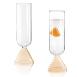 West Elm Venice Fluted Glasses (Set of 2)