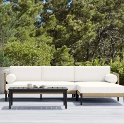 West Elm Ventura Aluminum Outdoor 2-Piece Chaise Sectional (102")