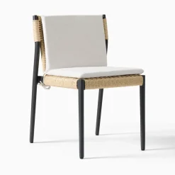 West Elm Ventura Aluminum Outdoor Stacking Dining Chair Cushions