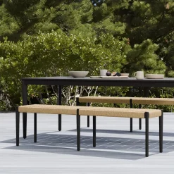 West Elm Ventura Aluminum Outdoor Dining Bench (66")