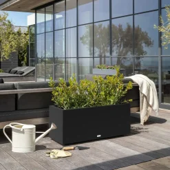 West Elm Veradek Block Series Plastic Long Box Indoor/Outdoor Planter