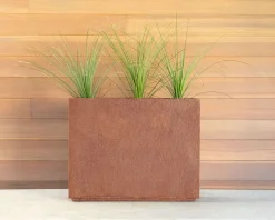 West Elm Veradek Corten Steel Indoor/Outdoor Planters