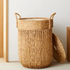 West Elm Vertical Line Hamper
