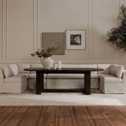 West Elm Vianna Slipcover Dining Banquette U-Shape (–)