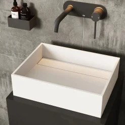 West Elm VIGO Montauk Rectangular Modern Matte Vessel Sink