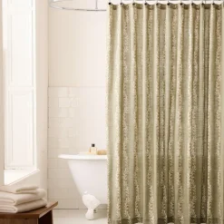 West Elm Vine Stripe Shower Curtain