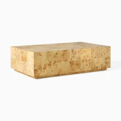West Elm Volume Burl Coffee Table (50")