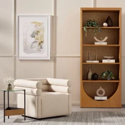 West Elm Voohres Channeled Swivel Chair