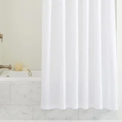 West Elm Waffle Shower Curtain