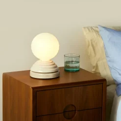 West Elm Wake Table Lamp w/ Alarm (9.5")