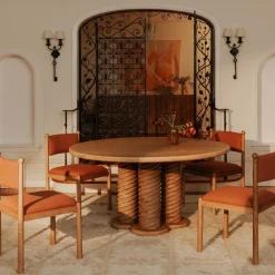 West Elm Walke Round Dining Table (60")