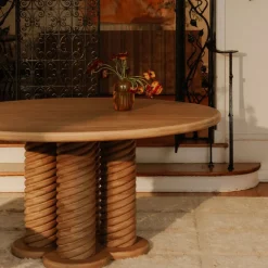 West Elm Walke Round Dining Table (60")