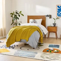 West Elm Watercolor Exploration Low Maintenance Rug